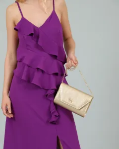 Women's envelope bag Doca 22097 gold 